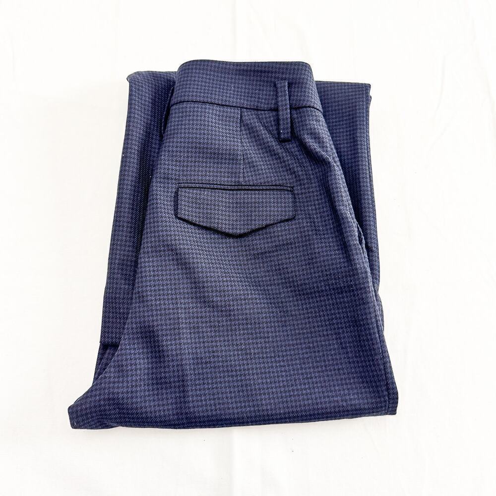 & Other Stories Paris Atelier Gingham Wide Leg Checkered Seam Dress Pant Size 4